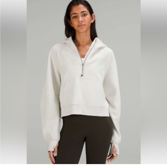 Lululemon Athletica cream colour Half-Zip Sweatshirt - Picture 1 of 4